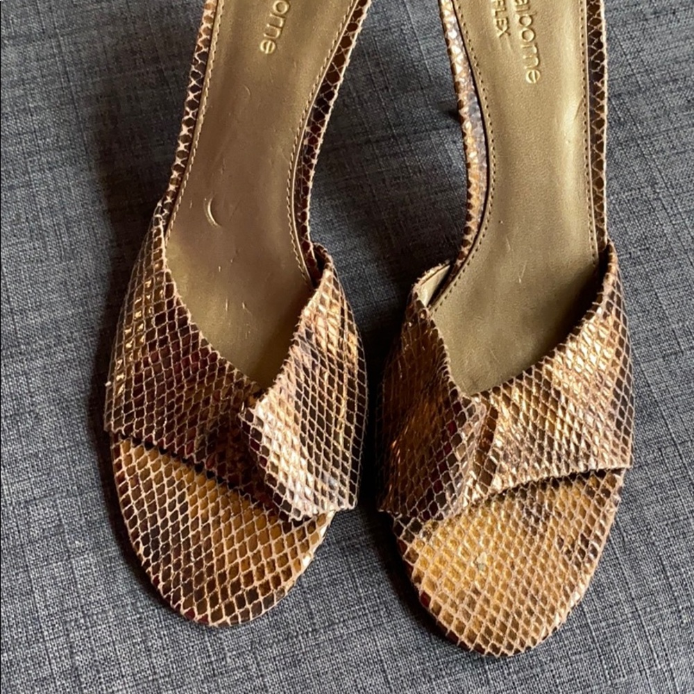 Liz Claiborne Flex kitten Heel Bronze Berlin 7.5